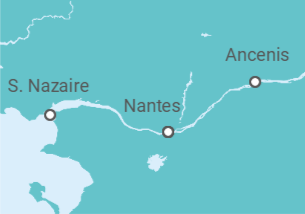 Itinerario del Crucero Crucero por los Castillos del Loira  - CroisiEurope