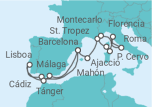 Itinerario del Crucero España, Marruecos, Italia - Explora Journeys