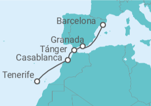 Itinerario del Crucero España, Marruecos - Explora Journeys