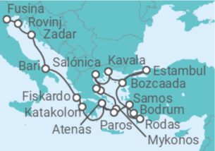 Itinerario del Crucero Grecia, Turquía, Croacia - Explora Journeys