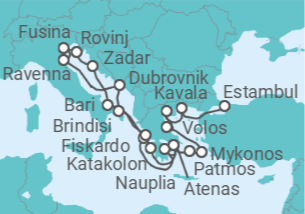 Itinerario del Crucero Croacia, Italia, Grecia - Explora Journeys