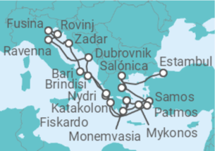 Itinerario del Crucero Grecia, Italia, Croacia - Explora Journeys