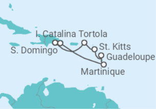 Itinerario del Crucero Energía tropical - Costa Cruceros