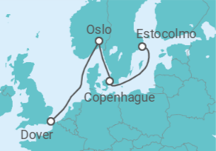 Itinerario del Crucero Paisajes urbanos Escandinavos - Regent Seven Seas