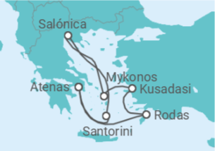 Itinerario del Crucero Grecia, Turquía - Con vuelos - Celebrity Cruises