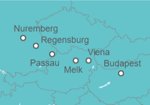 Itinerario del Crucero Hungría, Austria, Alemania - AmaWaterways
