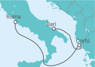 Itinerario del Crucero Grecia - Costa Cruceros
