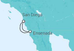Itinerario del Crucero De San Diego a Vancouver - Disney Cruise Line