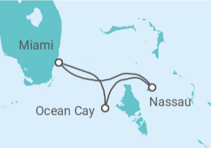 Itinerario del Crucero Bahamas TI - MSC Cruceros