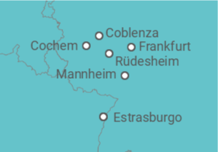 Itinerario del Crucero Crucero por 3 rios: Rin, Mosela y Meno  - CroisiEurope