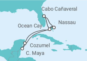 Itinerario del Crucero Bahamas, Estados Unidos, México - MSC Cruceros