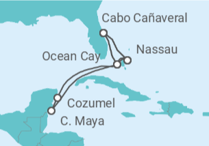 Itinerario del Crucero Bahamas, México, Estados Unidos - MSC Cruceros