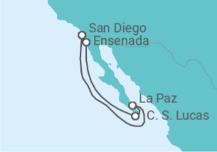 Itinerario del Crucero Ensenada, Cabo San Lucas y La Paz - Royal Caribbean