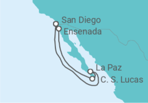 Itinerario del Crucero Ensenada, Cabo San Lucas y La Paz - Royal Caribbean
