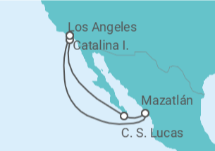 Itinerario del Crucero Cabo San Lucas, Mazatlan, Isla Catalina - Royal Caribbean