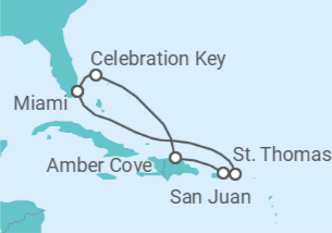 Itinerario del Crucero Caribe oriental  - Carnival Cruise Line