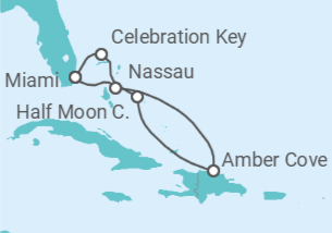 Itinerario del Crucero Caribe oriental - Carnival Cruise Line