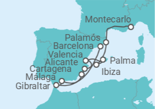 Itinerario del Crucero Tierra rica en tradiciones - Silversea