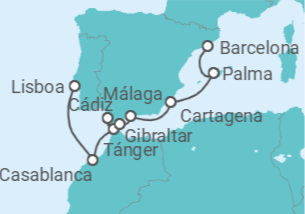Itinerario del Crucero Modernidad y tradición - Silversea