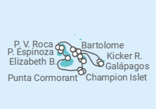 Itinerario del Crucero Islas Galápagos - Silversea