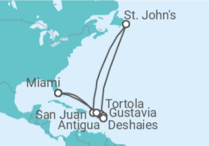 Itinerario del Crucero Rumbo a la colorida capital de Puerto Rico - Silversea