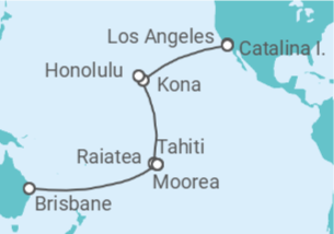 Itinerario del Crucero Transpacífico - Royal Caribbean