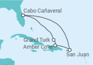 Itinerario del Crucero Caribe Oriental con Puerto Rico - Princess Cruises