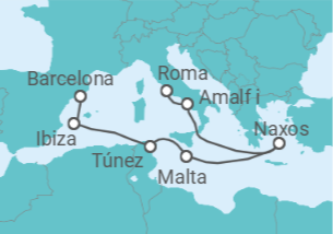 Itinerario del Crucero España, Túnez, Malta - Explora Journeys