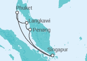 Itinerario del Crucero Malasia, Tailandia - Royal Caribbean