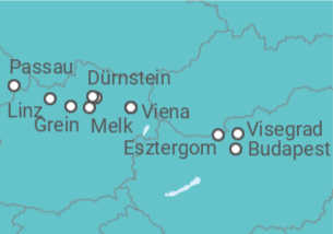 Itinerario del Crucero Cautivadoras capitales en Austria - Riverside