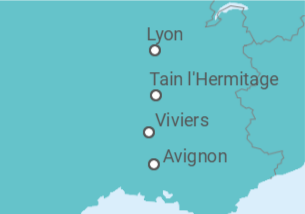 Itinerario del Crucero Francia - Riverside