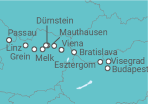 Itinerario del Crucero Los secretos del bajo Danubio hasta Passau - Riverside
