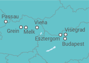 Itinerario del Crucero El verde se encuentra con el azul - Riverside