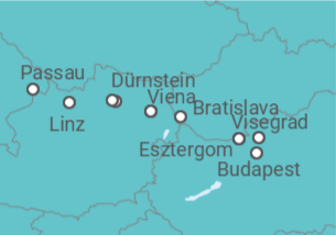 Itinerario del Crucero Serenata del Danubio - Riverside