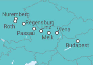 Itinerario del Crucero Desde Nuremberg hasta Budapest - Riverside