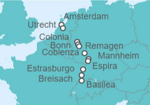 Itinerario del Crucero El romántico Rin en dirección sur - Riverside