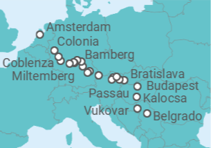 Itinerario del Crucero Danubio, Meno y Rin en detalle - Riverside