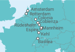 Itinerario del Crucero Variedad en el Rin - Riverside