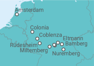 Itinerario del Crucero Las vías acuáticas de cuento de Europa - Riverside