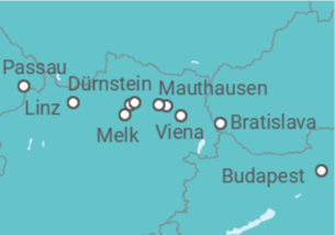 Itinerario del Crucero Leyendas del Danubio - Riverside