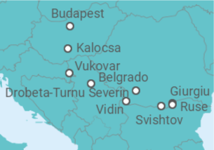 Itinerario del Crucero Popurrí de 5 países en el Bajo Danubio - Riverside