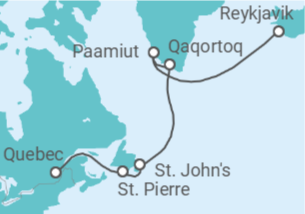 Itinerario del Crucero Canadá - Explora Journeys