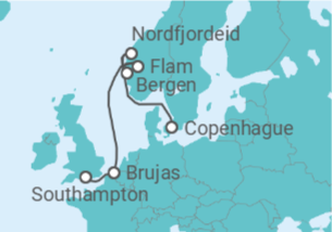 Itinerario del Crucero Bélgica, Noruega - Explora Journeys
