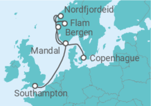 Itinerario del Crucero Noruega - Explora Journeys