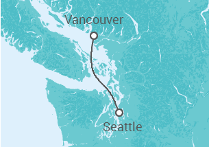 Itinerario del Crucero Alaska - Holland America Line
