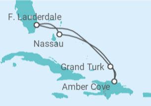 Itinerario del Crucero Bahamas - Holland America Line