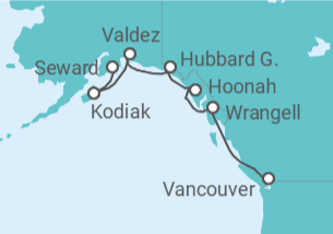 Itinerario del Crucero Alaska - Explora Journeys