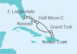 Itinerario del Crucero Bahamas - Holland America Line