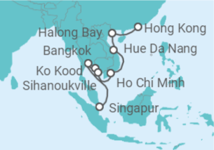 Itinerario del Crucero Tailandia, Camboya, Vietnam - Seabourn