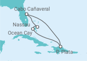 Itinerario del Crucero Bahamas y República Dominicana - MSC Cruceros